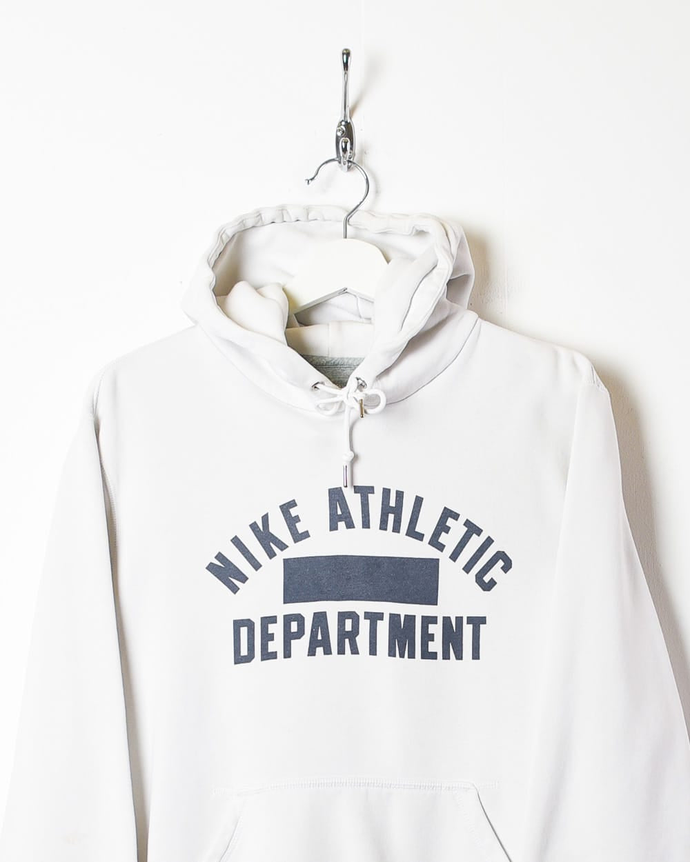 White Nike Athletic Department Hoodie - Small