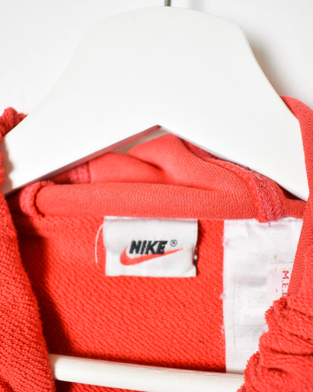 Red Nike Button Down Hoodie - Large