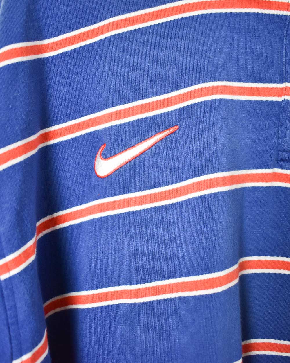 Blue Nike Le Tour De France Striped Polo Shirt - Large