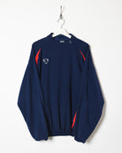 Navy Nike Pullover Fleece - Large