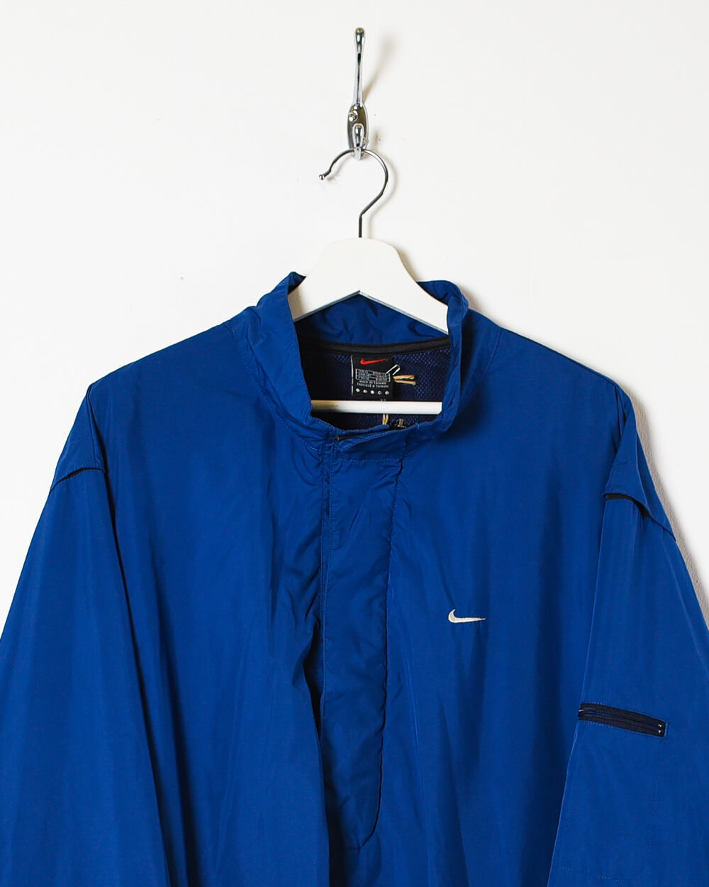 Blue Nike 1/2 Zip Windbreaker Jacket - X-Large
