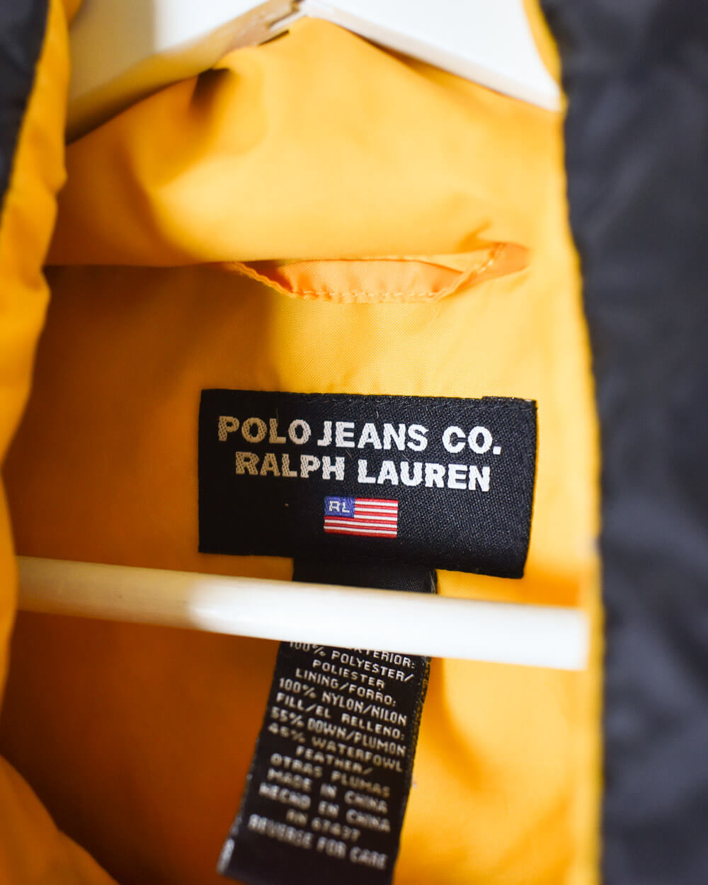 Black Ralph Lauren Polo Jeans Down Puffer Jacket - X-Large