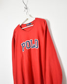Red Ralph Lauren Polo Sweatshirt - X-Large
