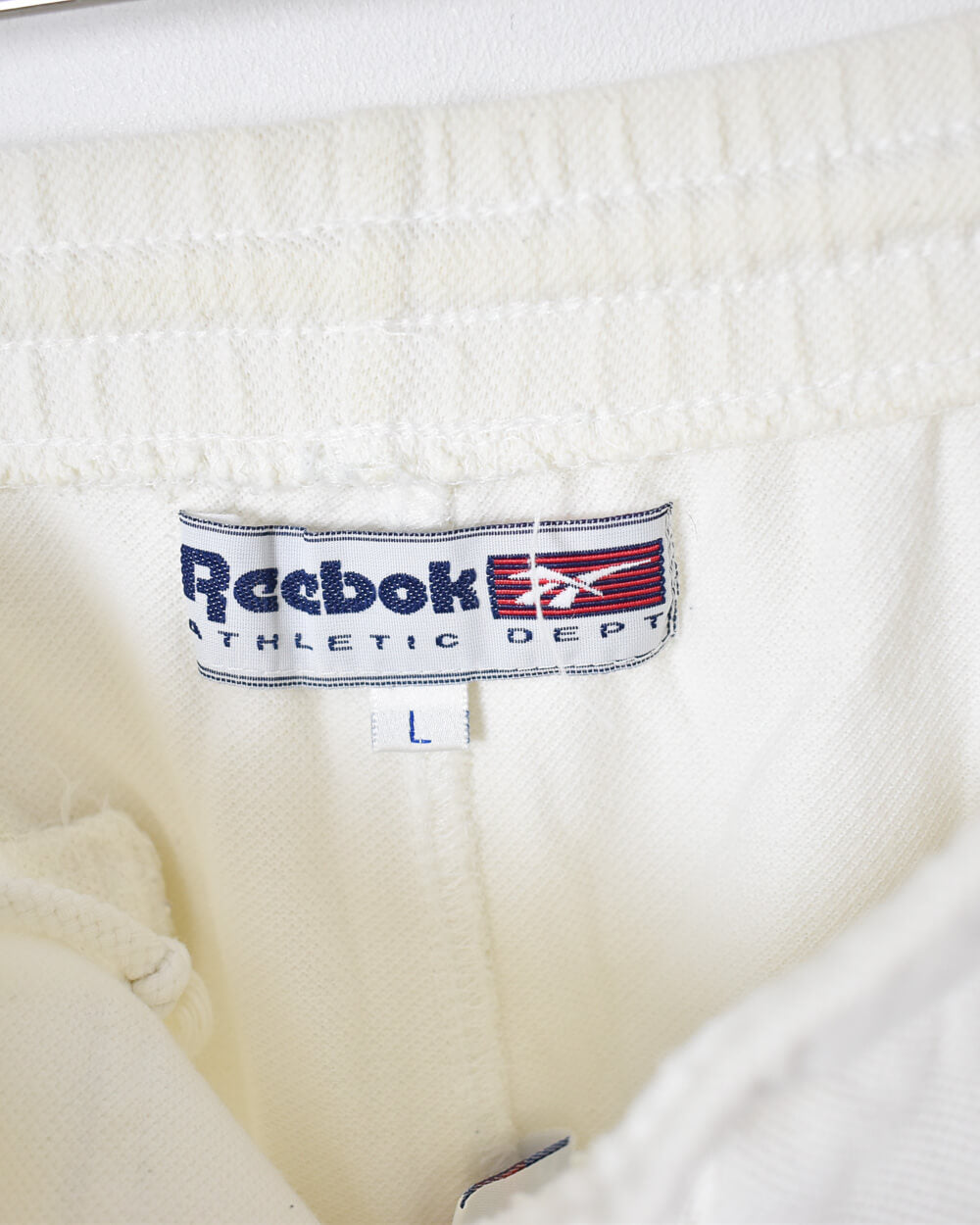 White Reebok Athletic Dept Shorts - W38