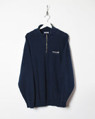 Navy Reebok Classic 1/4 Zip Sweatshirt - X-Large