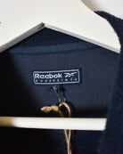 Navy Reebok Essentials Pullover Fleece - Medium