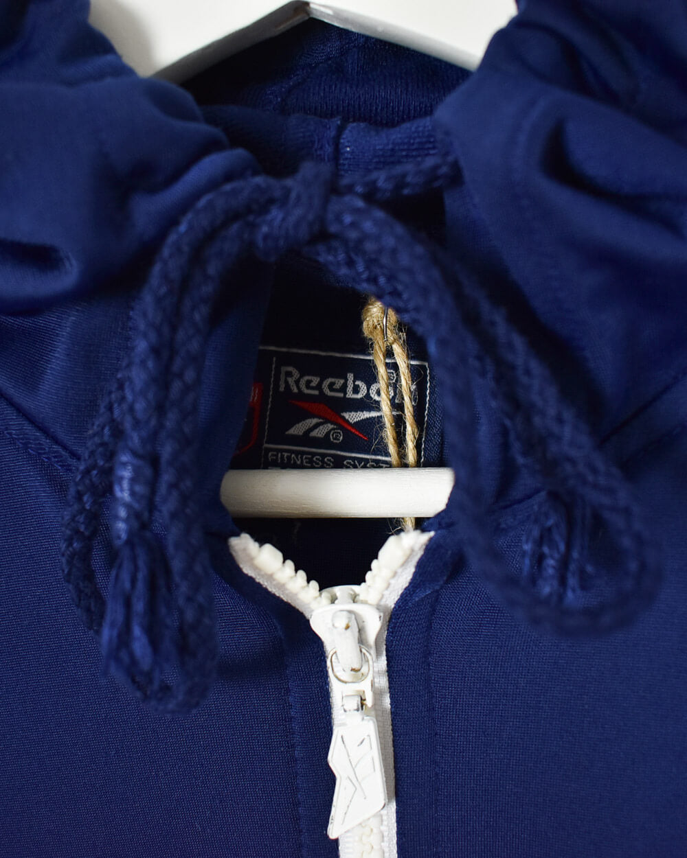 Navy Reebok Hooded Tracksuit Top - XX-Small