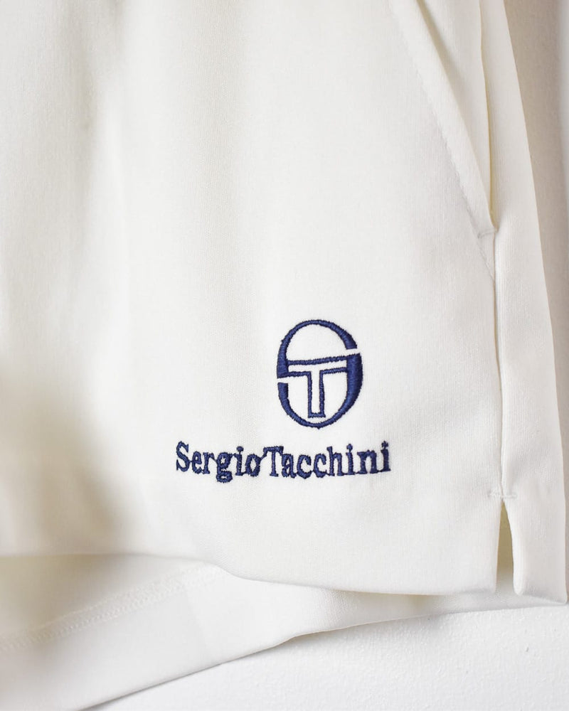 White Sergio Tacchini Tennis Shorts - Small