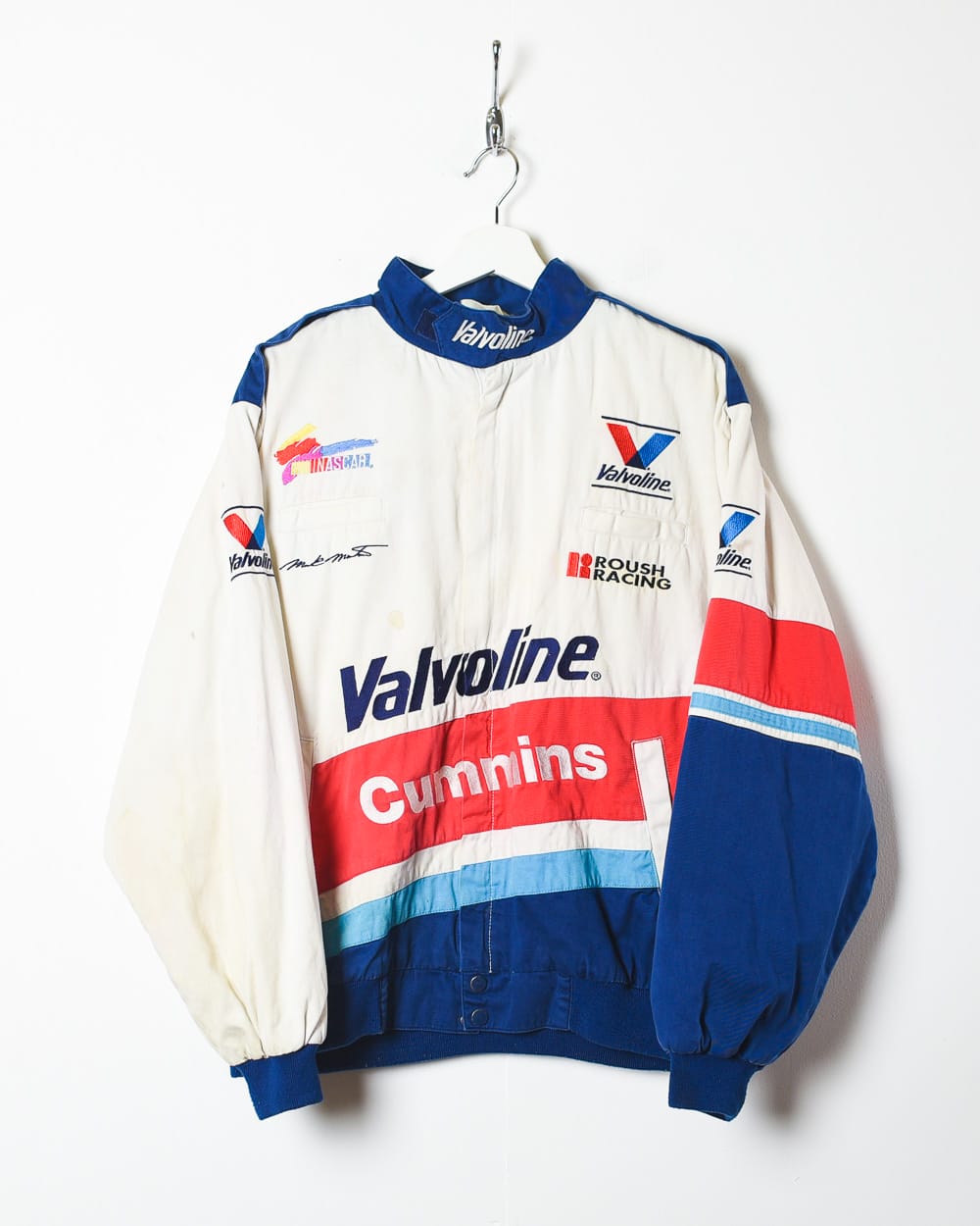 White Valvoline Cummins Nascar Racing Jacket - Medium