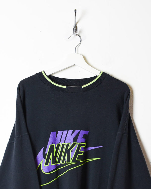Black Nike 80s Sweatshirt - Large