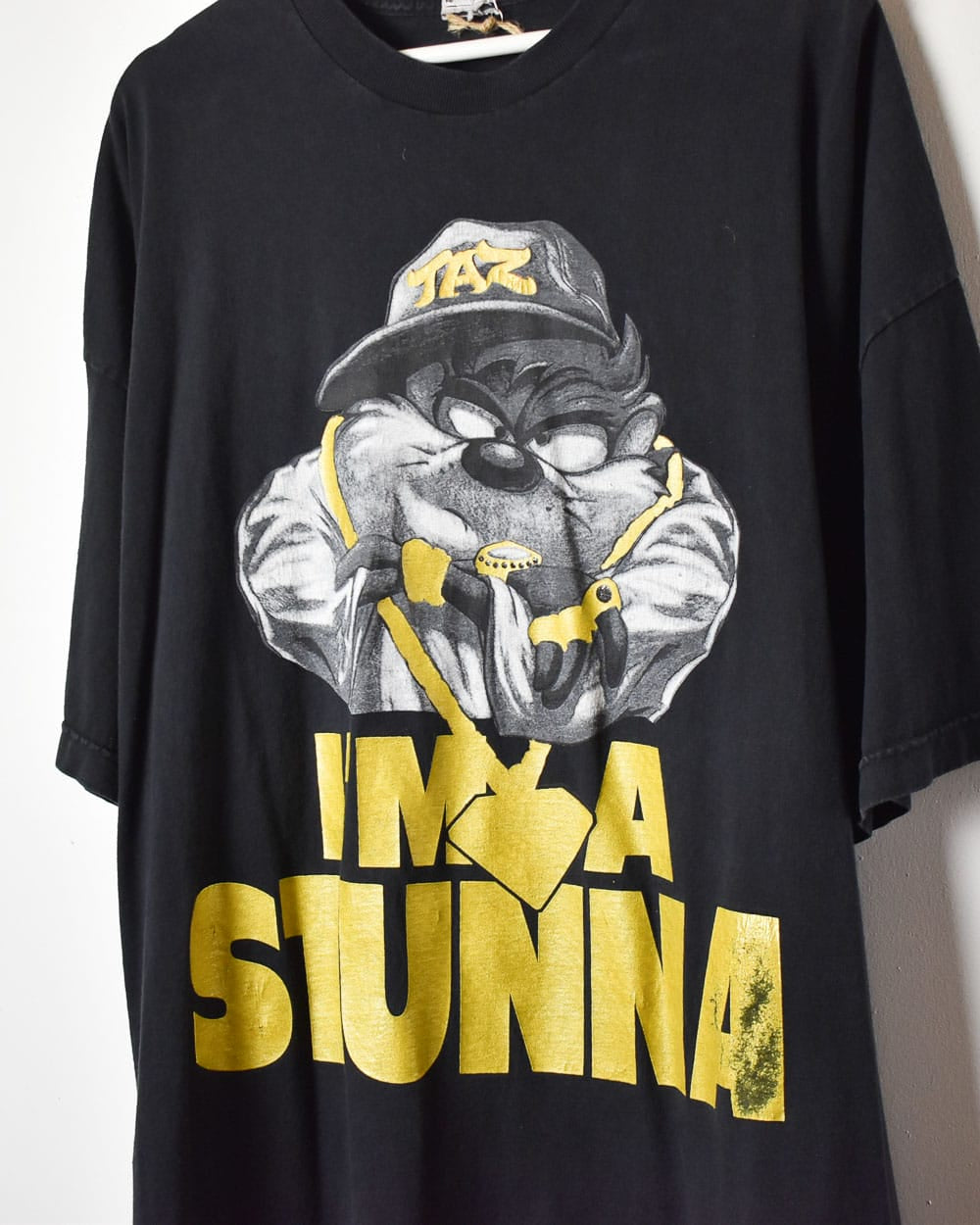 Black Warner Bros Tasmanian Devil I'm A Stunna T-Shirt - XX-Large