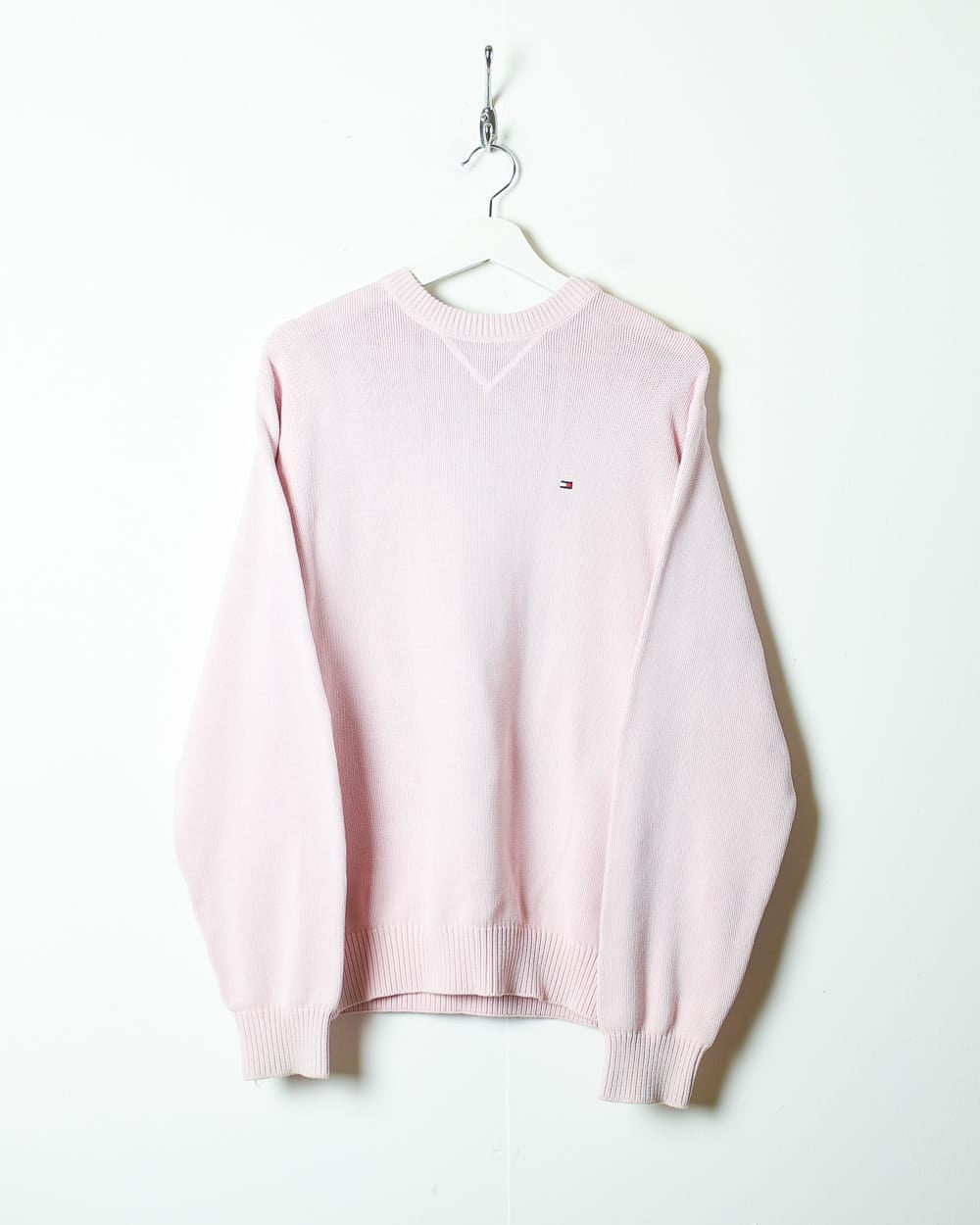 Pink Tommy Hilfiger Knitted Sweatshirt - Small