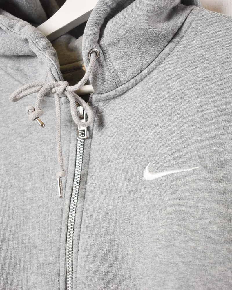 Stone Nike Zip-Through Hoodie - Small