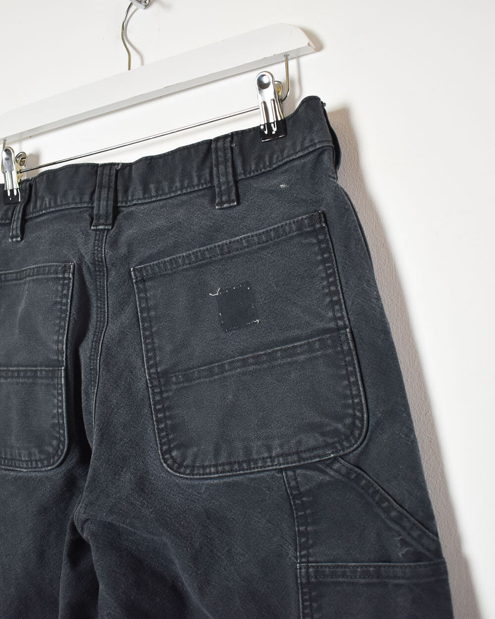 Black Carhartt Heavyweight Double Knee Carpenter Jeans - W32