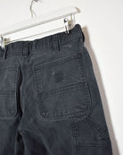 Black Carhartt Heavyweight Double Knee Carpenter Jeans - W32