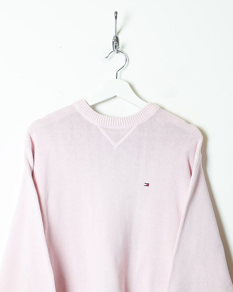 Pink Tommy Hilfiger Knitted Sweatshirt - Small