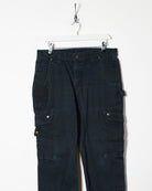 Black Carhartt Double Knee Carpenter Jeans - W33 L30