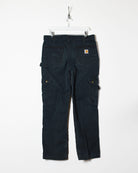 Black Carhartt Double Knee Carpenter Jeans - W33 L30