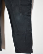 Black Carhartt Double Knee Carpenter Jeans - W33 L30