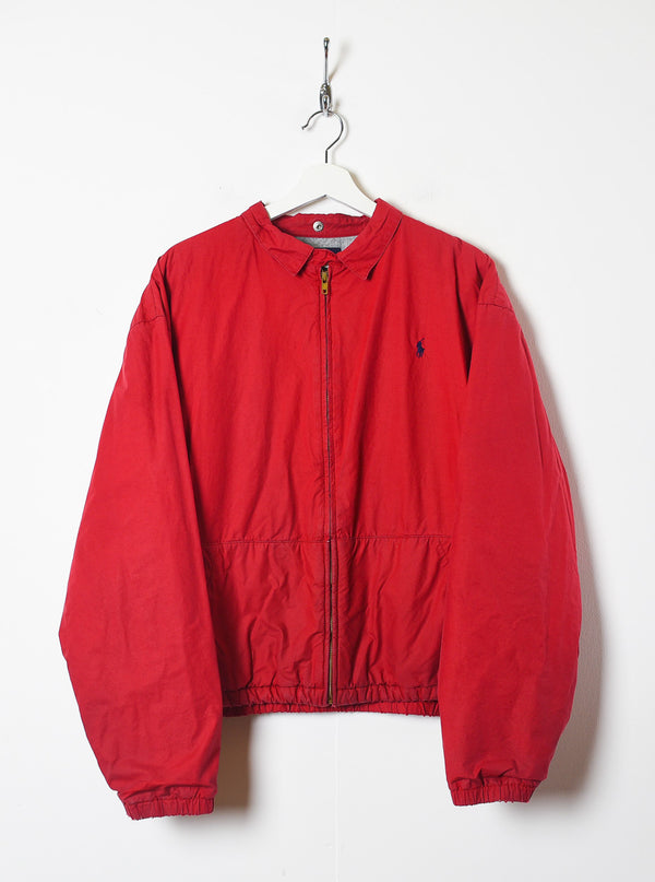 Red Polo Ralph Lauren Harrington Jacket - Medium