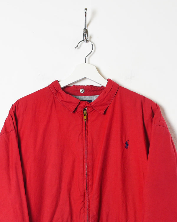 Red Polo Ralph Lauren Harrington Jacket - Medium