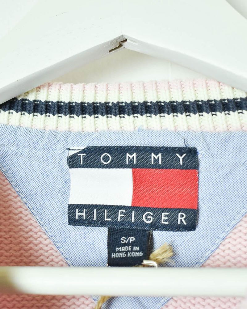 Pink Tommy Hilfiger Knitted Sweatshirt - Small