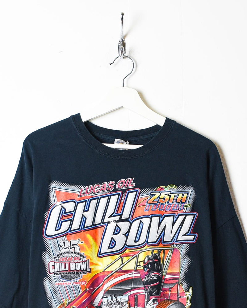 Vintage 00s Black Lucas Oil Chili Bowl Nationals T-Shirt - XX-Large Cotton–  Domno Vintage