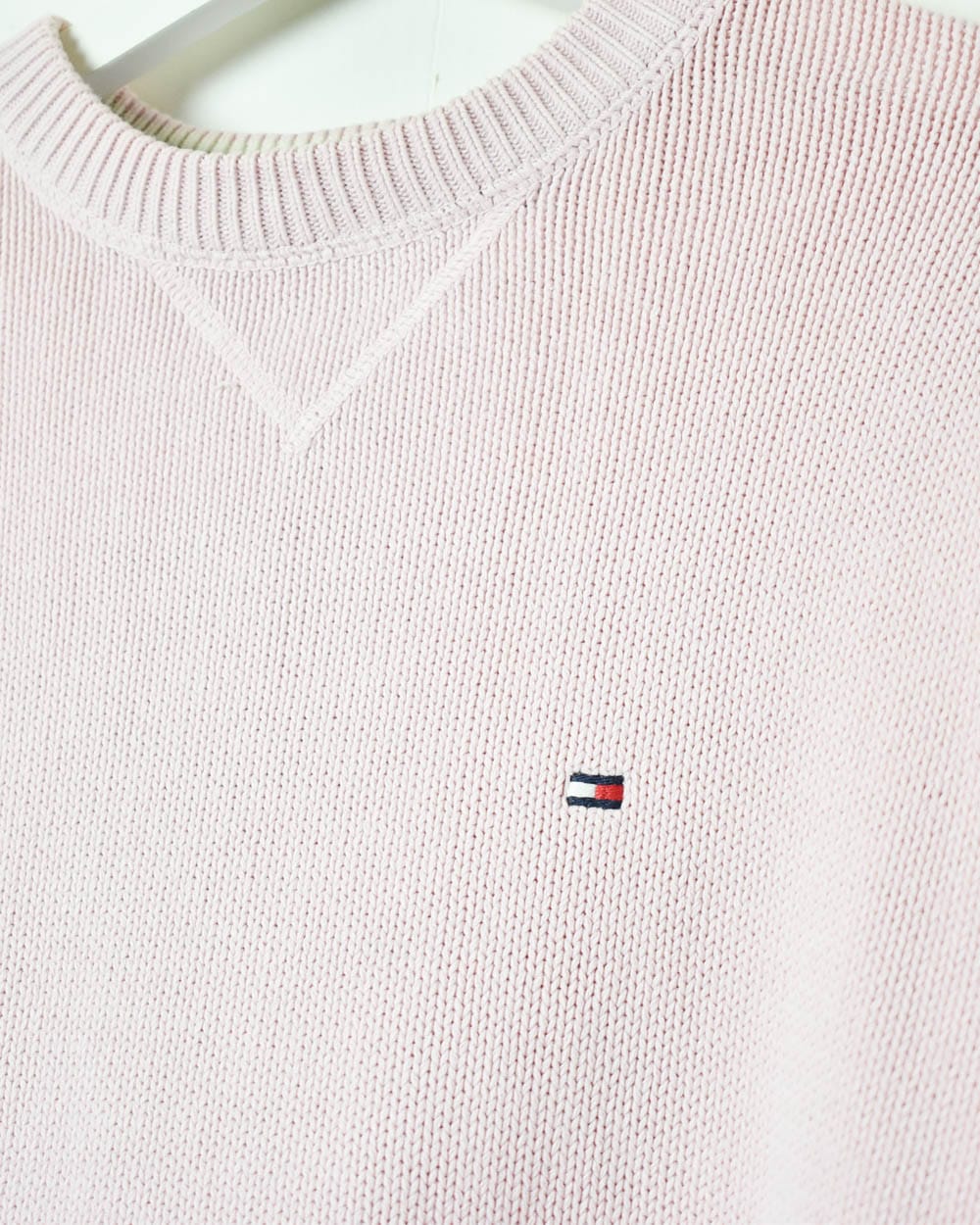 Pink Tommy Hilfiger Knitted Sweatshirt - Small