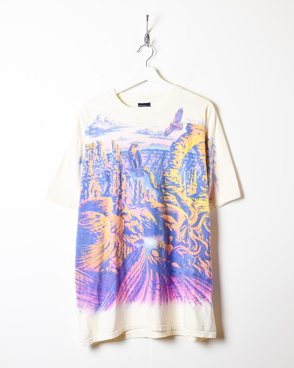 Multicolour Grand Canyon Abstract All-Over Print Single Stitch T-Shirt - X-Large