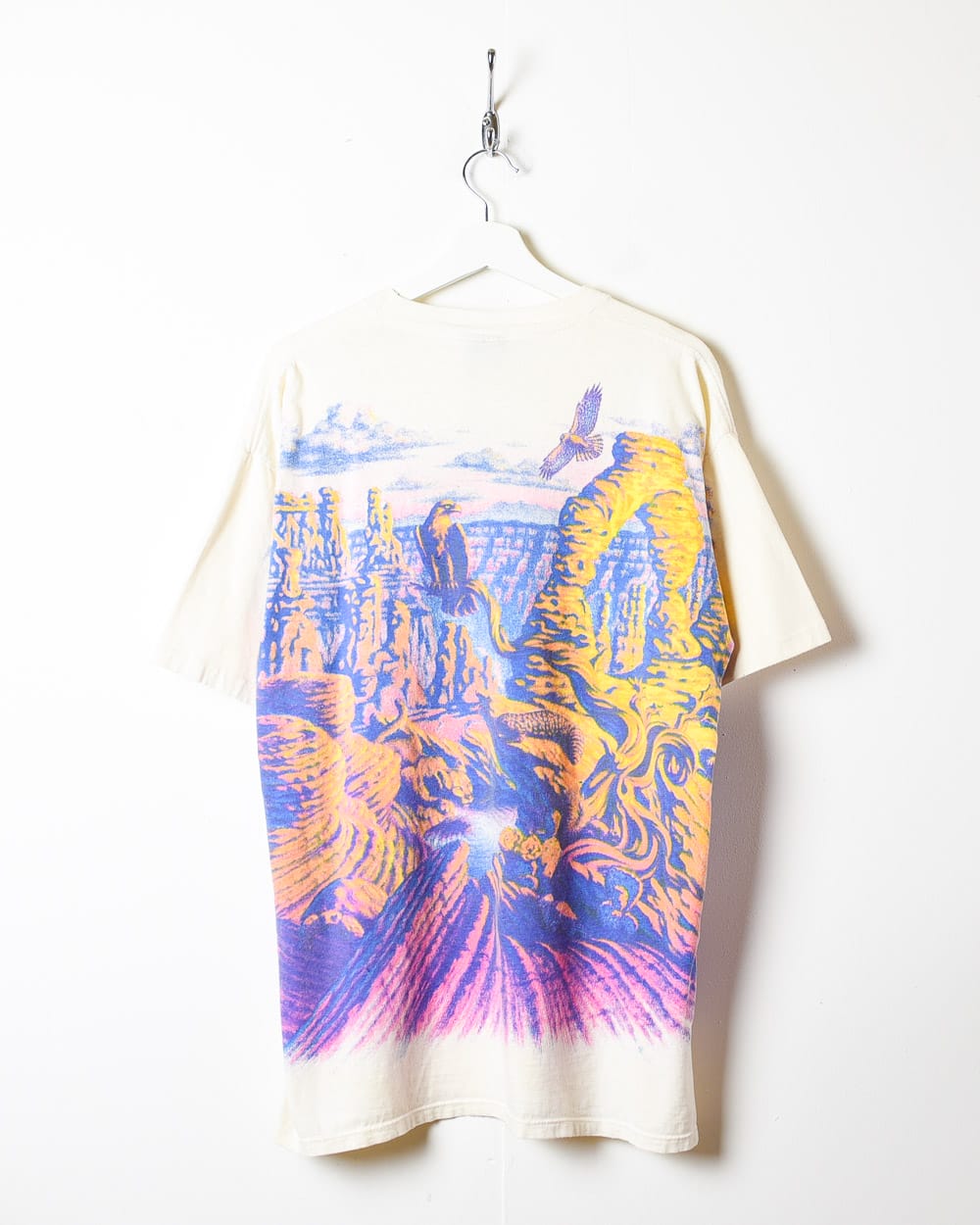 Multicolour Grand Canyon Abstract All-Over Print Single Stitch T-Shirt - X-Large