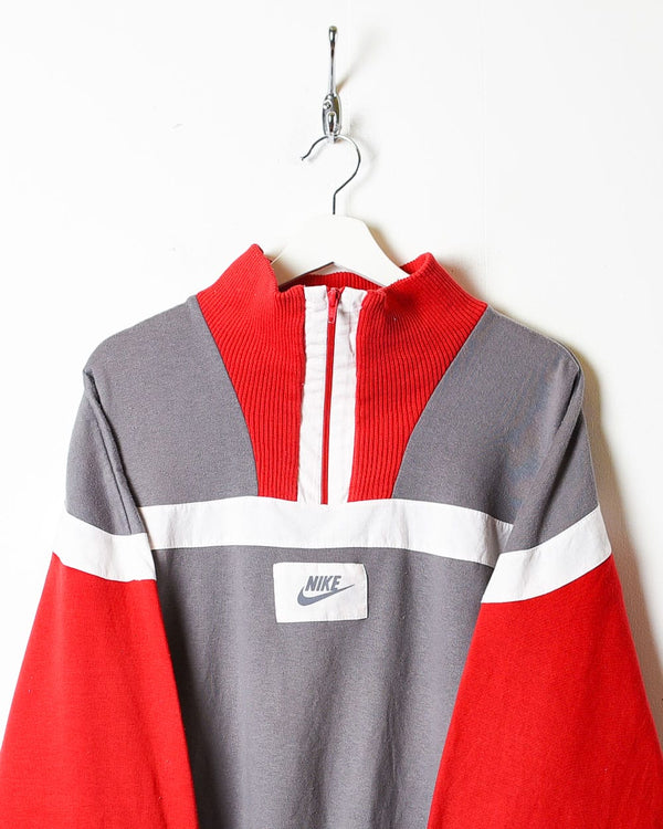 Grey Nike 1/4 Zip Sweatshirt - Small
