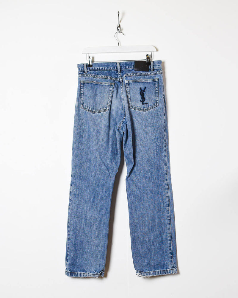 Vintage 00s Blue Yves Saint Laurent Jeans - W32 L30 Cotton– Domno