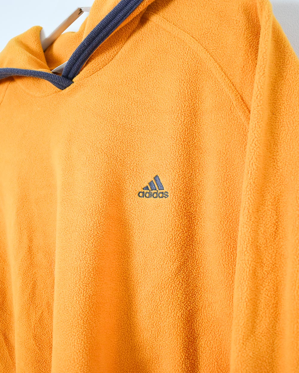Orange Adidas Hooded Fleece - Medium