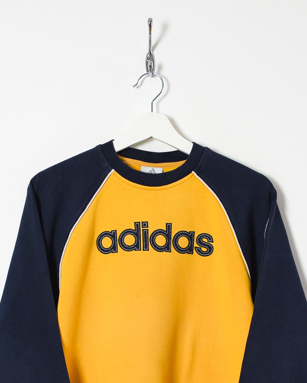 Yellow Adidas Women's Sweatshirt - Medium