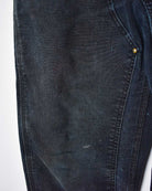 Black Carhartt Distressed Double Knee Carpenter Jeans - W34 L34