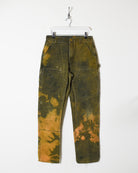 Green Carhartt Heavyweight Double Knee Jeans - W32 L32