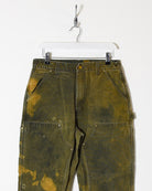 Green Carhartt Heavyweight Double Knee Jeans - W32 L32