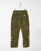 Green Carhartt Heavyweight Double Knee Jeans - W32 L32