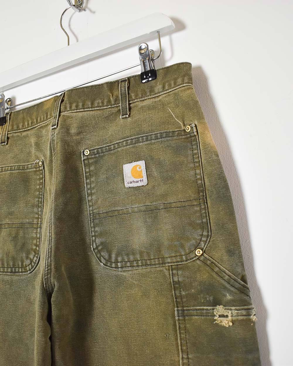 Green Carhartt Heavyweight Double Knee Jeans - W32 L32