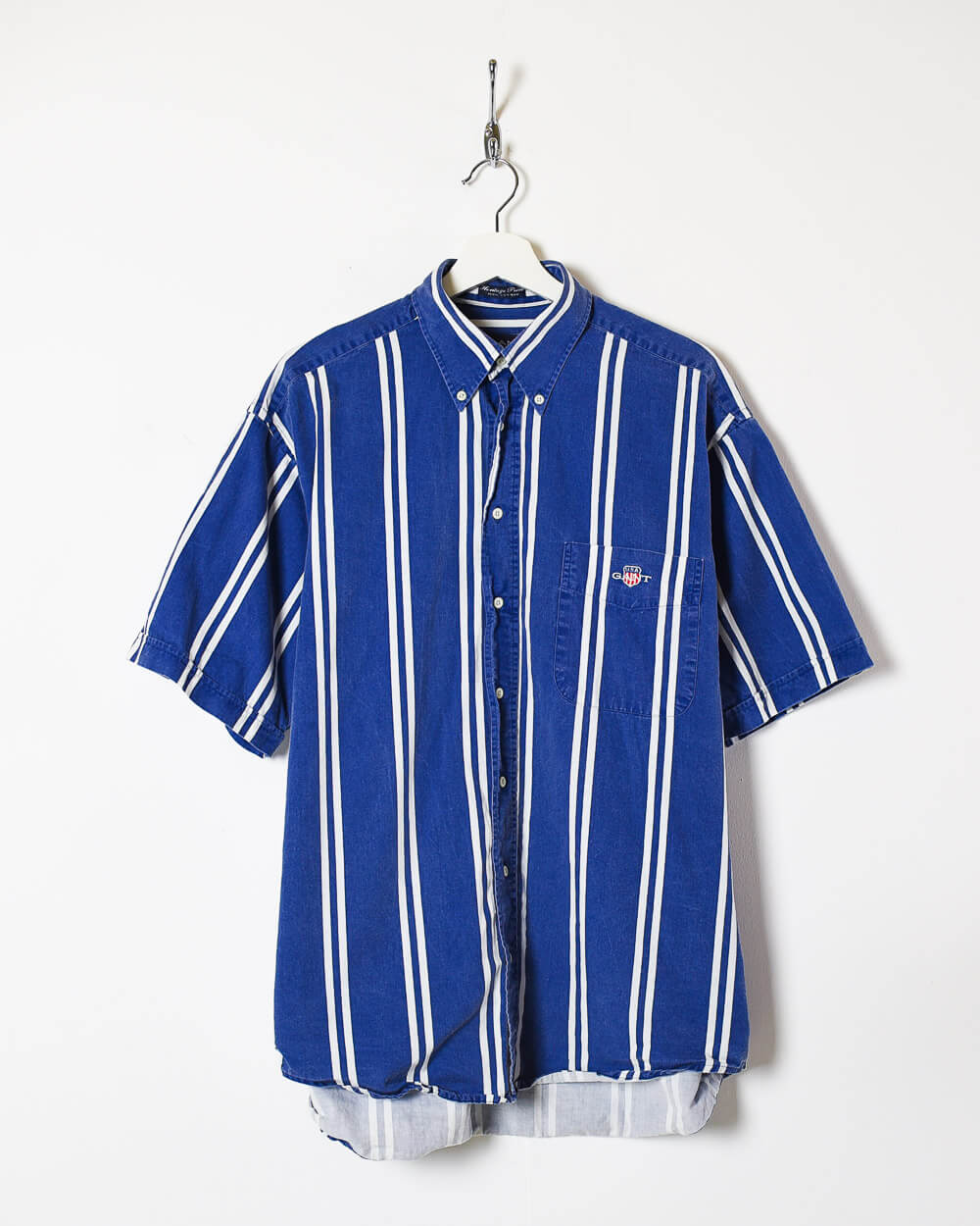 Blue Gant Short Sleeve Shirt - XX-Large
