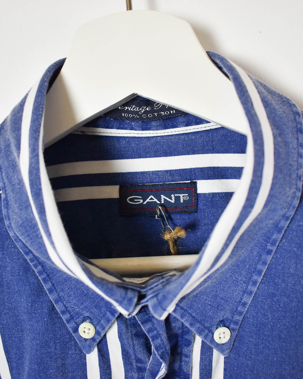 Blue Gant Short Sleeve Shirt - XX-Large