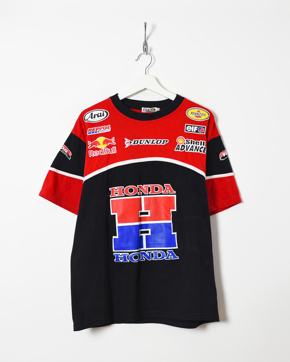 Black Honda Motor Bike Racing Team T-Shirt - Medium