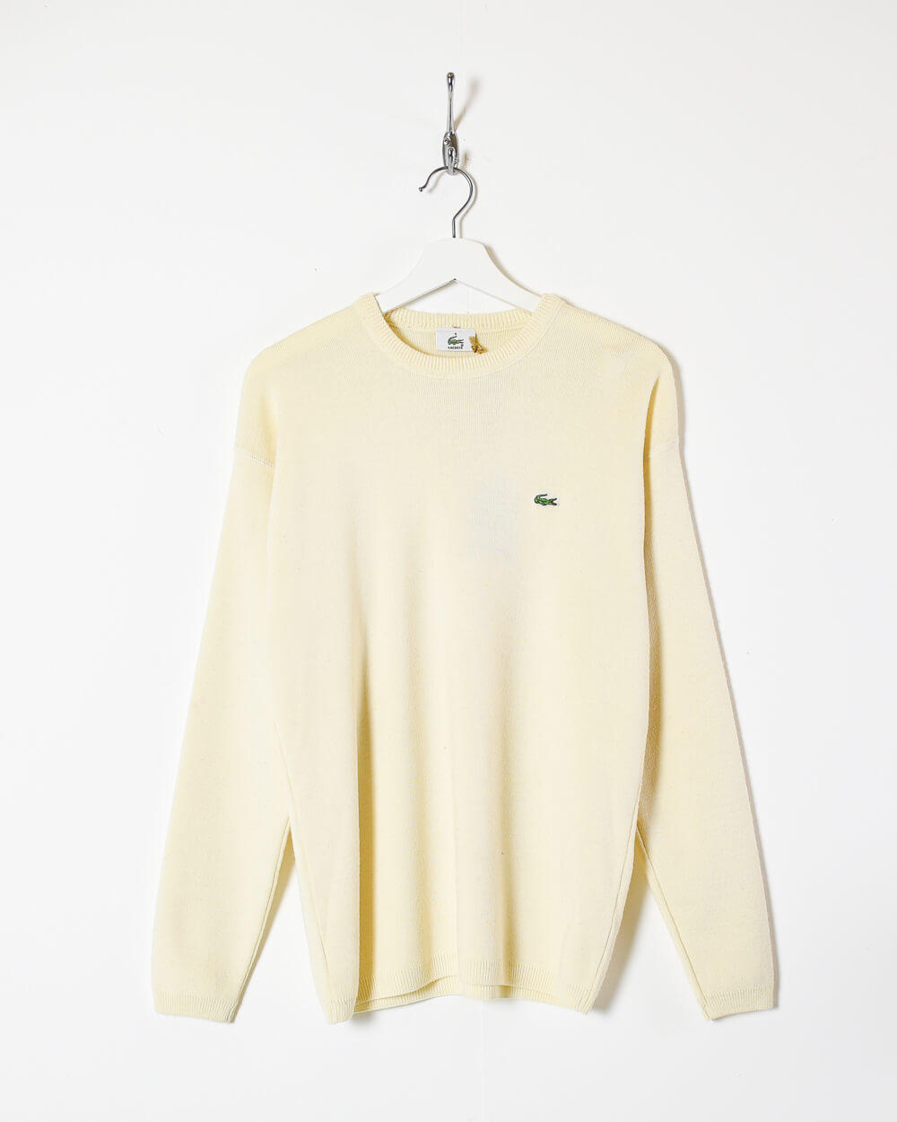 Neutral Lacoste Knitted Sweatshirt - Small