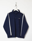Navy Lotto Italian Classic 1/4 Zip Sweatshirt - Small