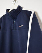 Navy Lotto Italian Classic 1/4 Zip Sweatshirt - Small