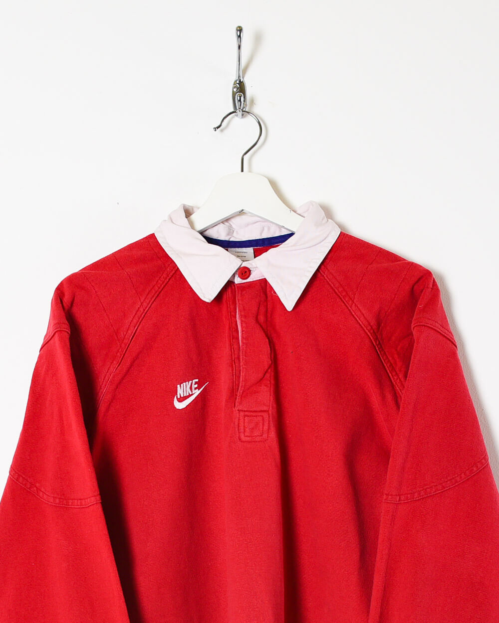 Red Nike Rugby Shirt - Medium