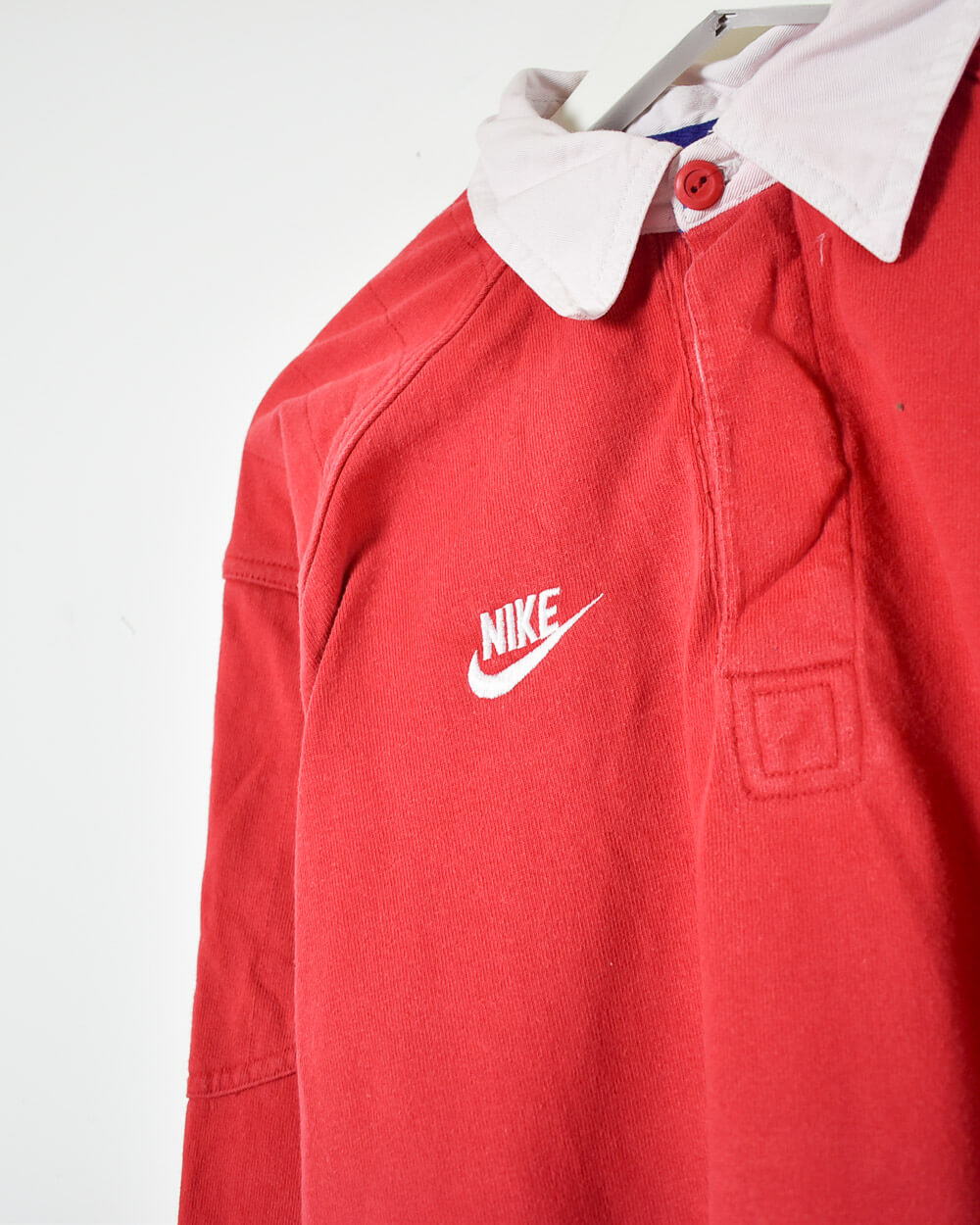 Red Nike Rugby Shirt - Medium