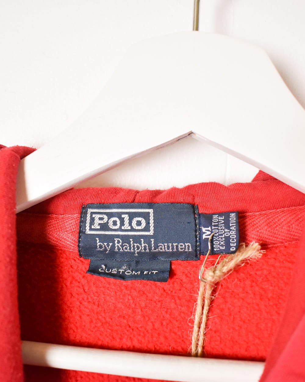 Red Polo Ralph Lauren Zip-Through Hoodie - Small