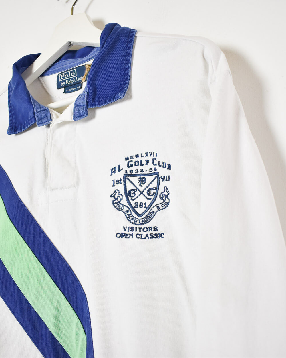 White Ralph Lauren Golf Club Rugby Shirt - X-Large
