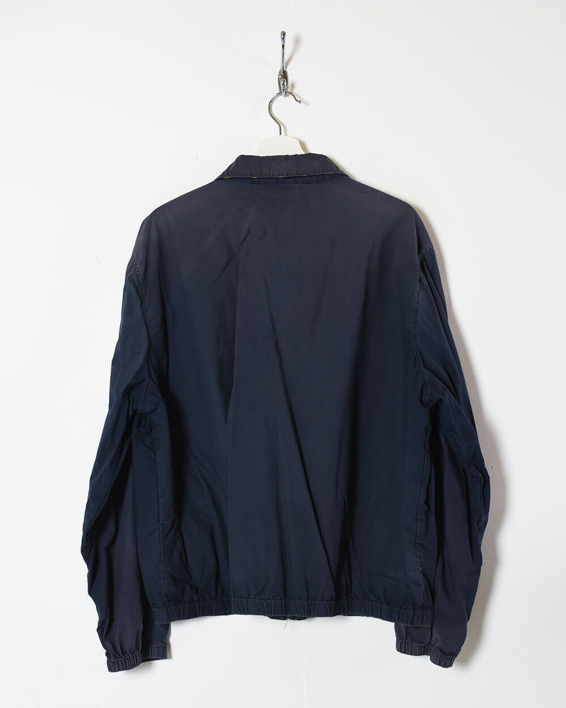 Vintage 90s Cotton Plain Navy Ralph Lauren Harrington Jacket - Large ...